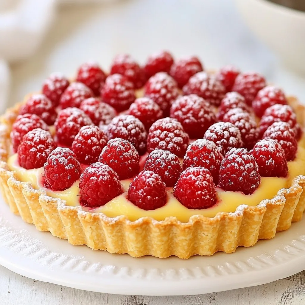 Raspberry Frangipane Tart Simple and Delicious Recipe