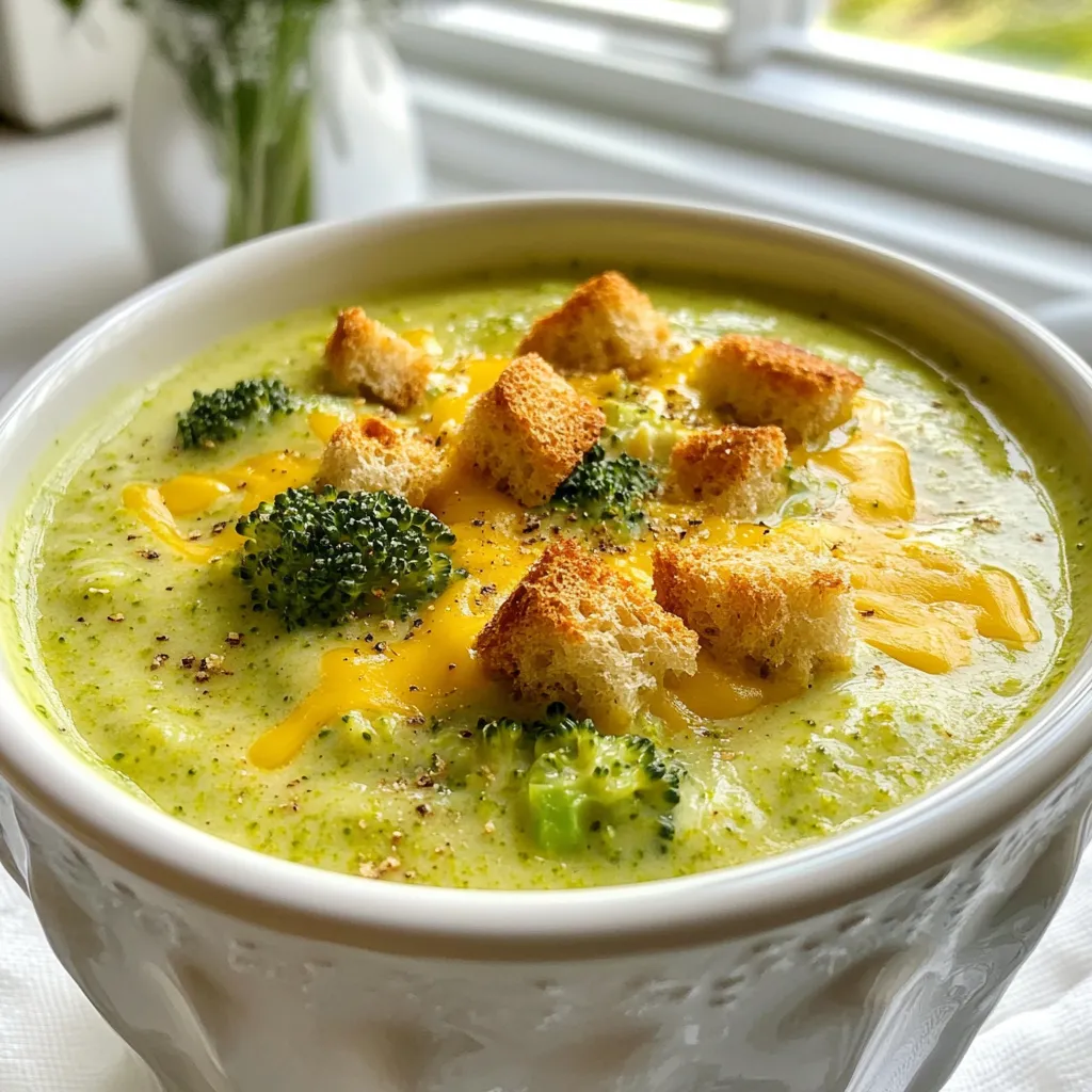 Broccoli Cheddar Soup Creamy and Flavorful Delight