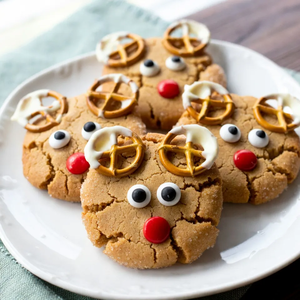 Reindeer Peanut Butter Cookies Delightful Holiday Treat