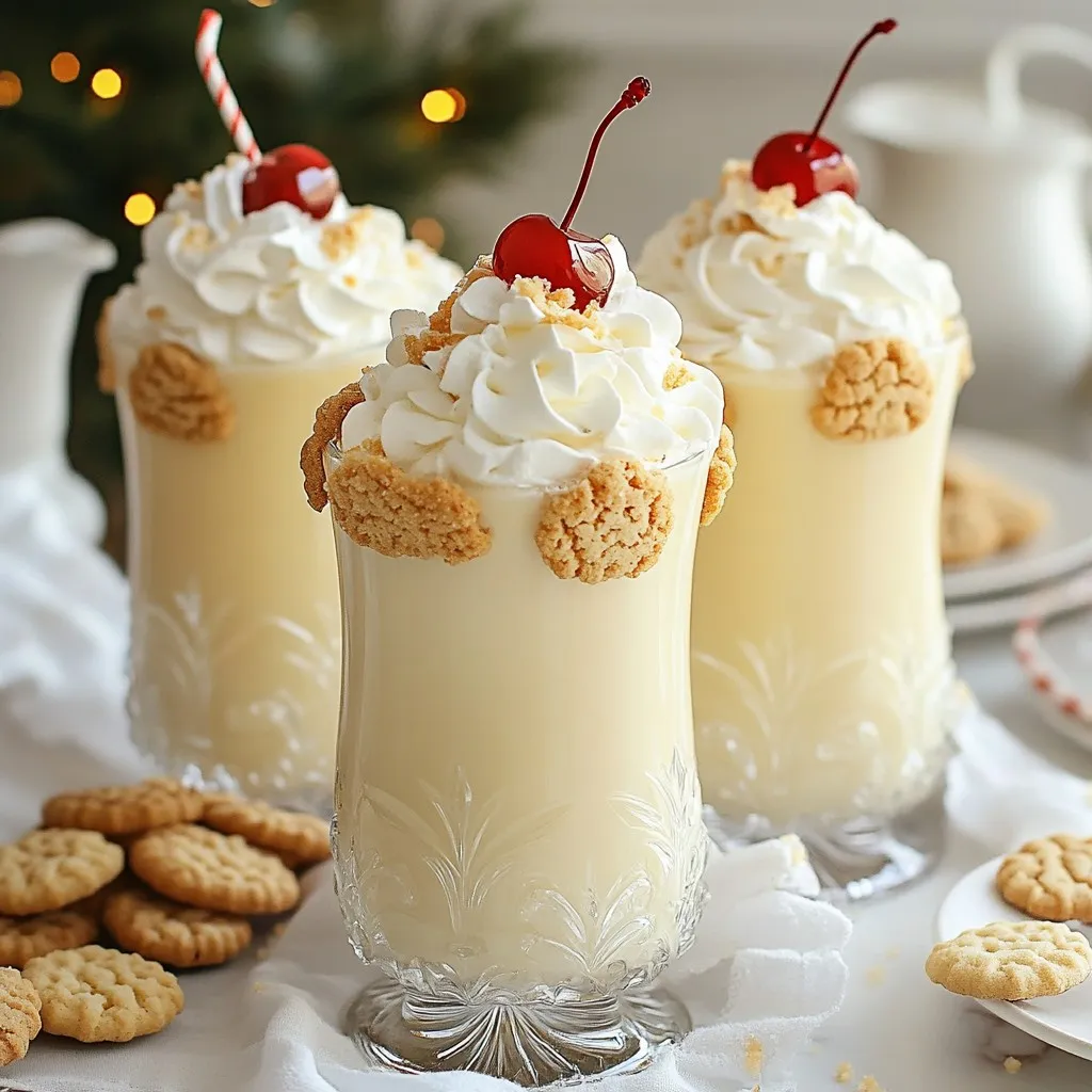 Sugar Cookie Eggnog Cocktail Festive Winter Drink