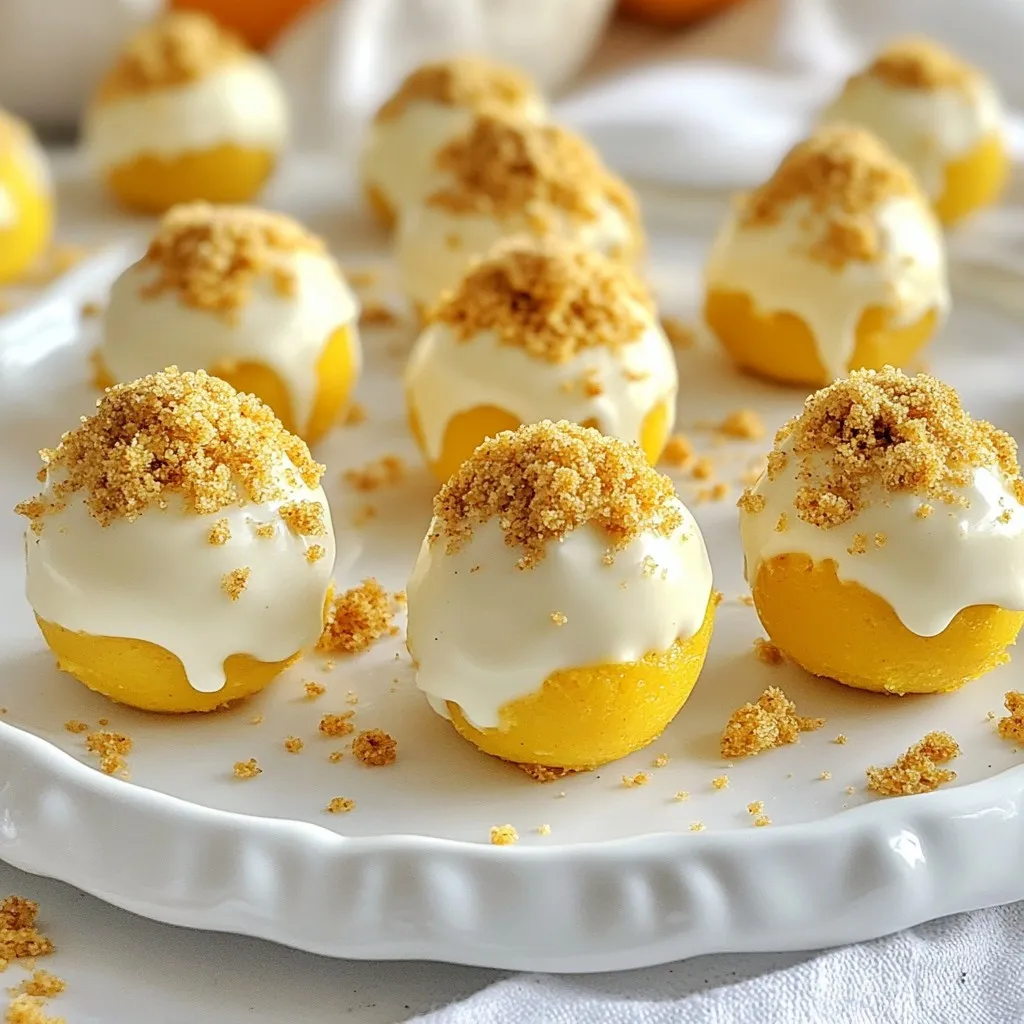 Pumpkin Cheesecake Truffles Delightfully Creamy Treat