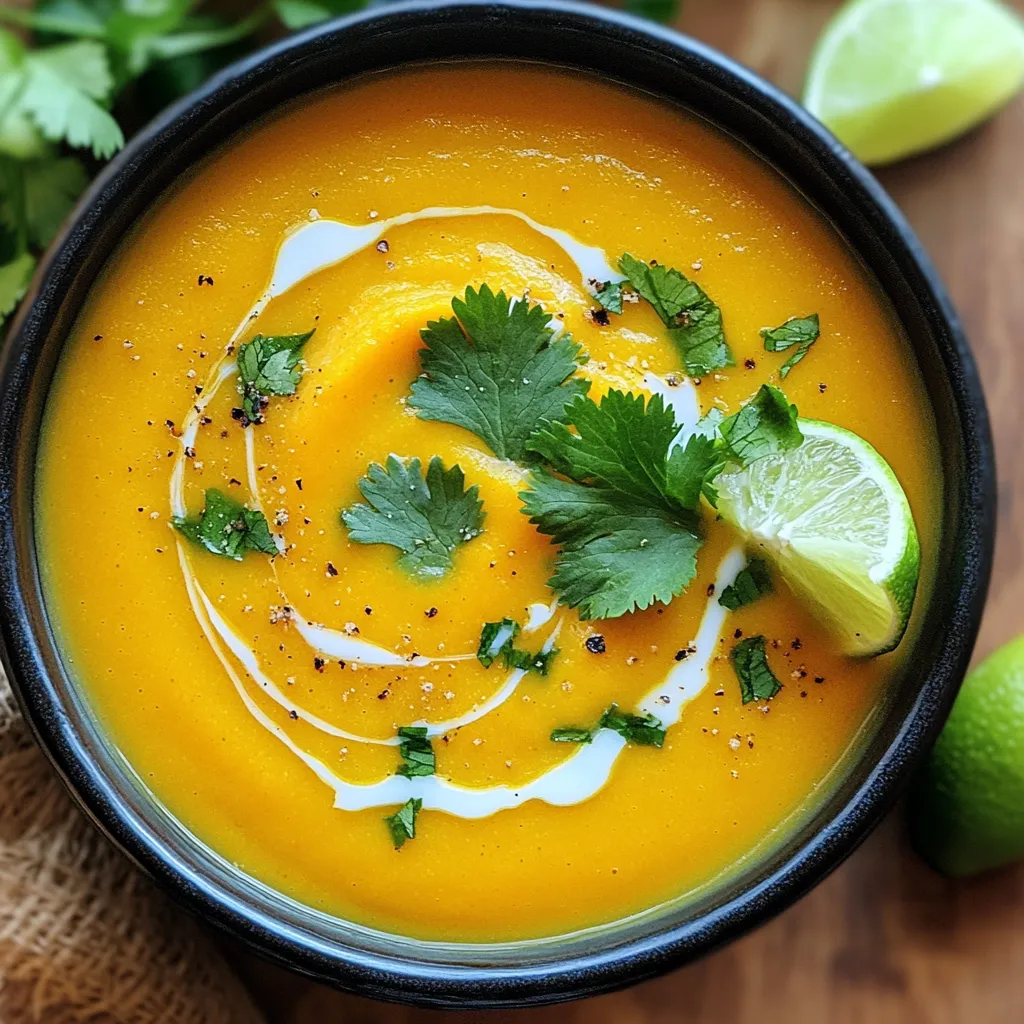 Slow Cooker Butternut Squash Coconut Soup Delight
