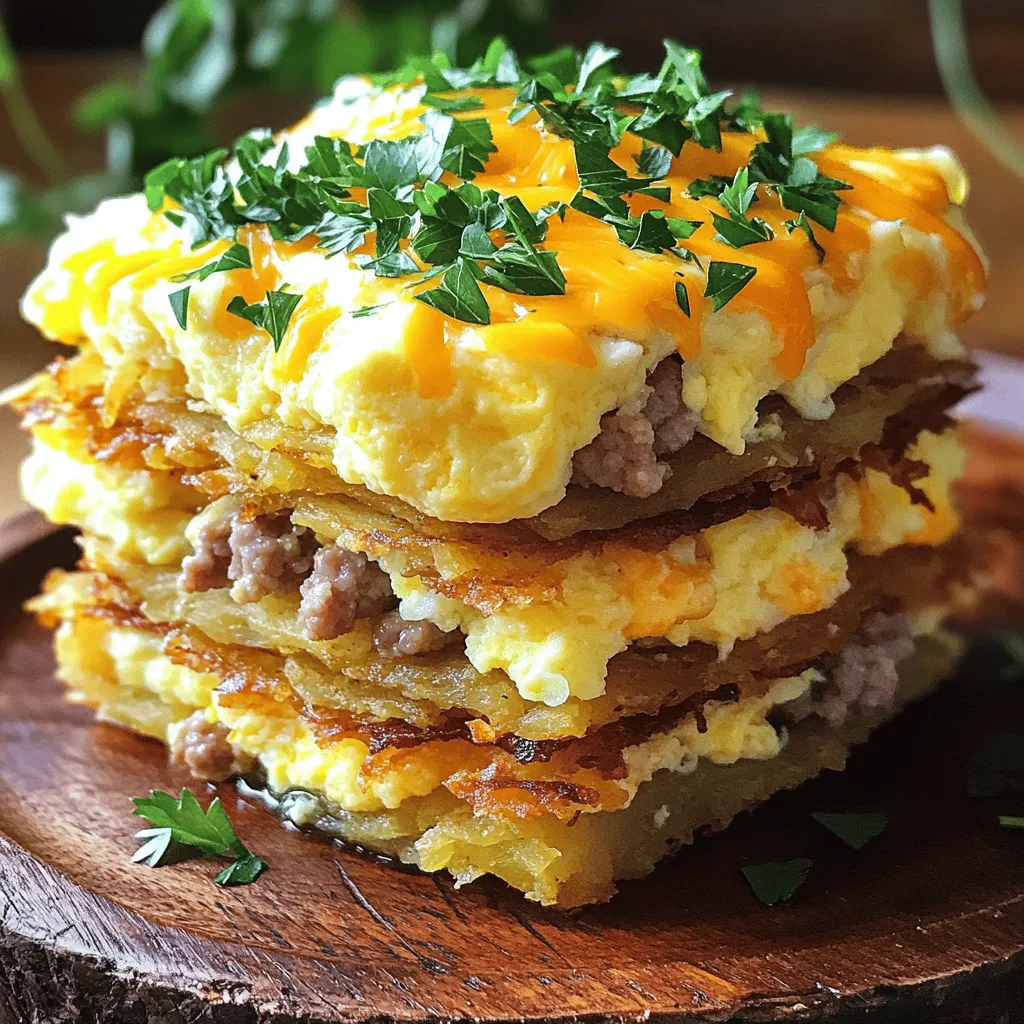 Hash Brown Breakfast Stacks Flavorful Morning Treat