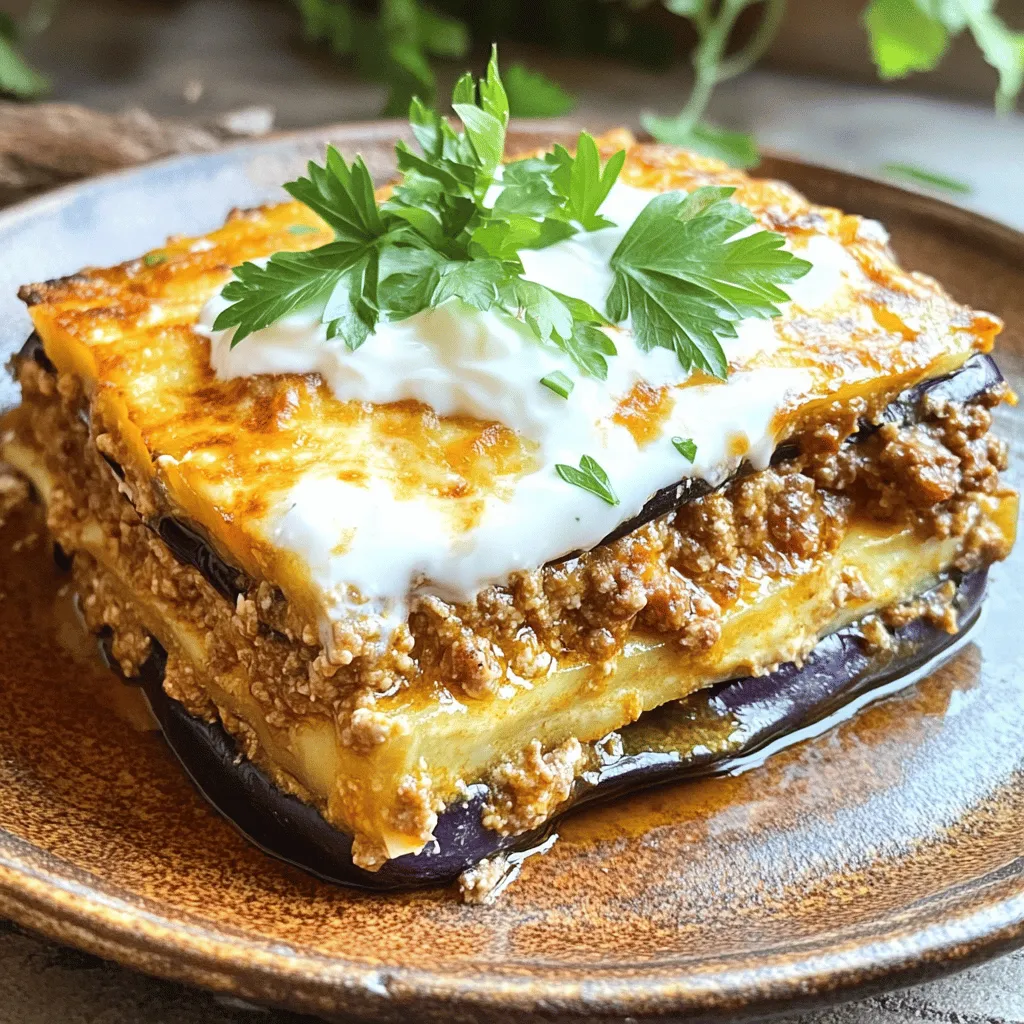 Healthy Eggplant Moussaka Flavorful and Nutritious Dish