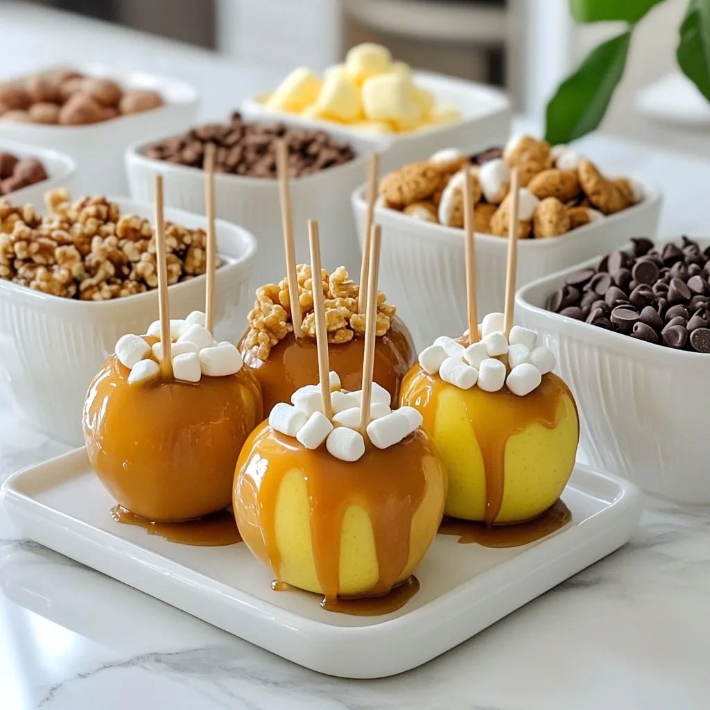 DIY Caramel Apple Topping Bar Fun and Delicious Treats