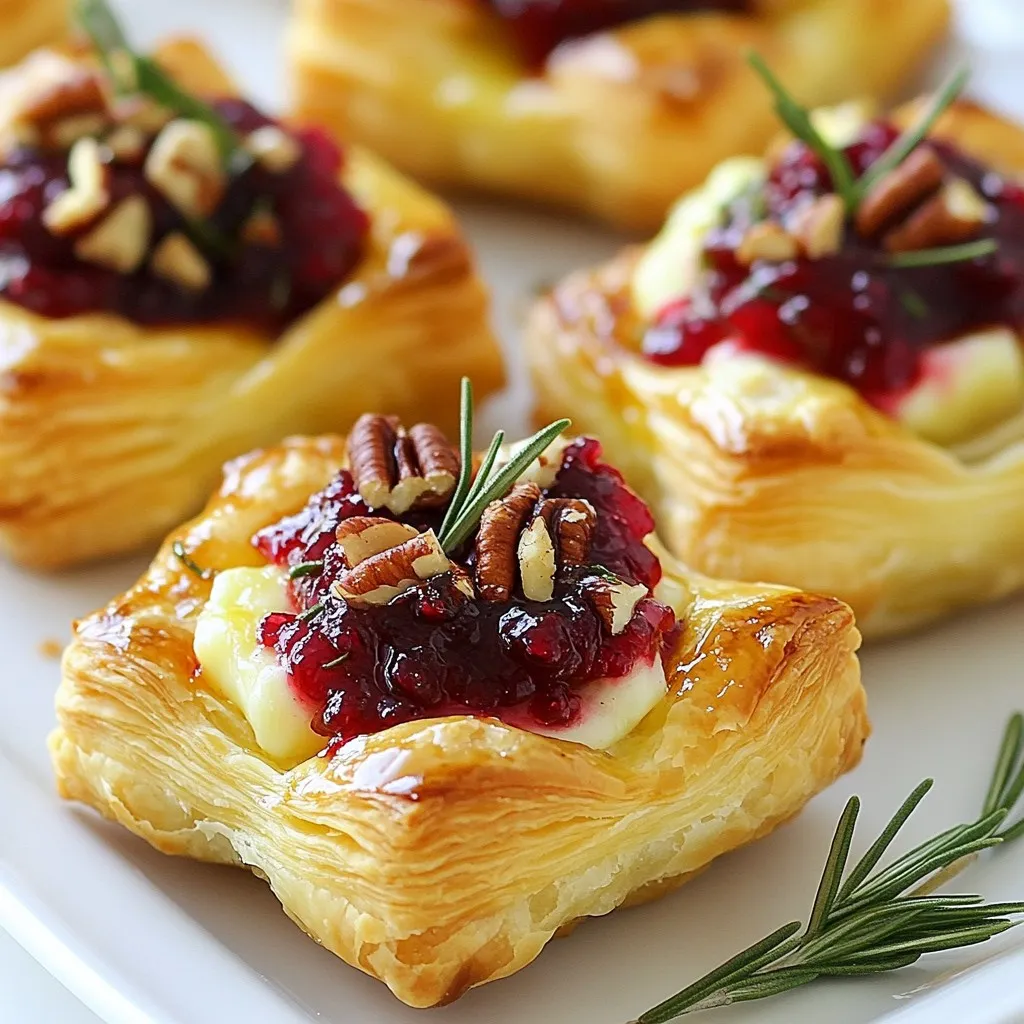 Cranberry Brie Bites Savory and Simple Appetizer