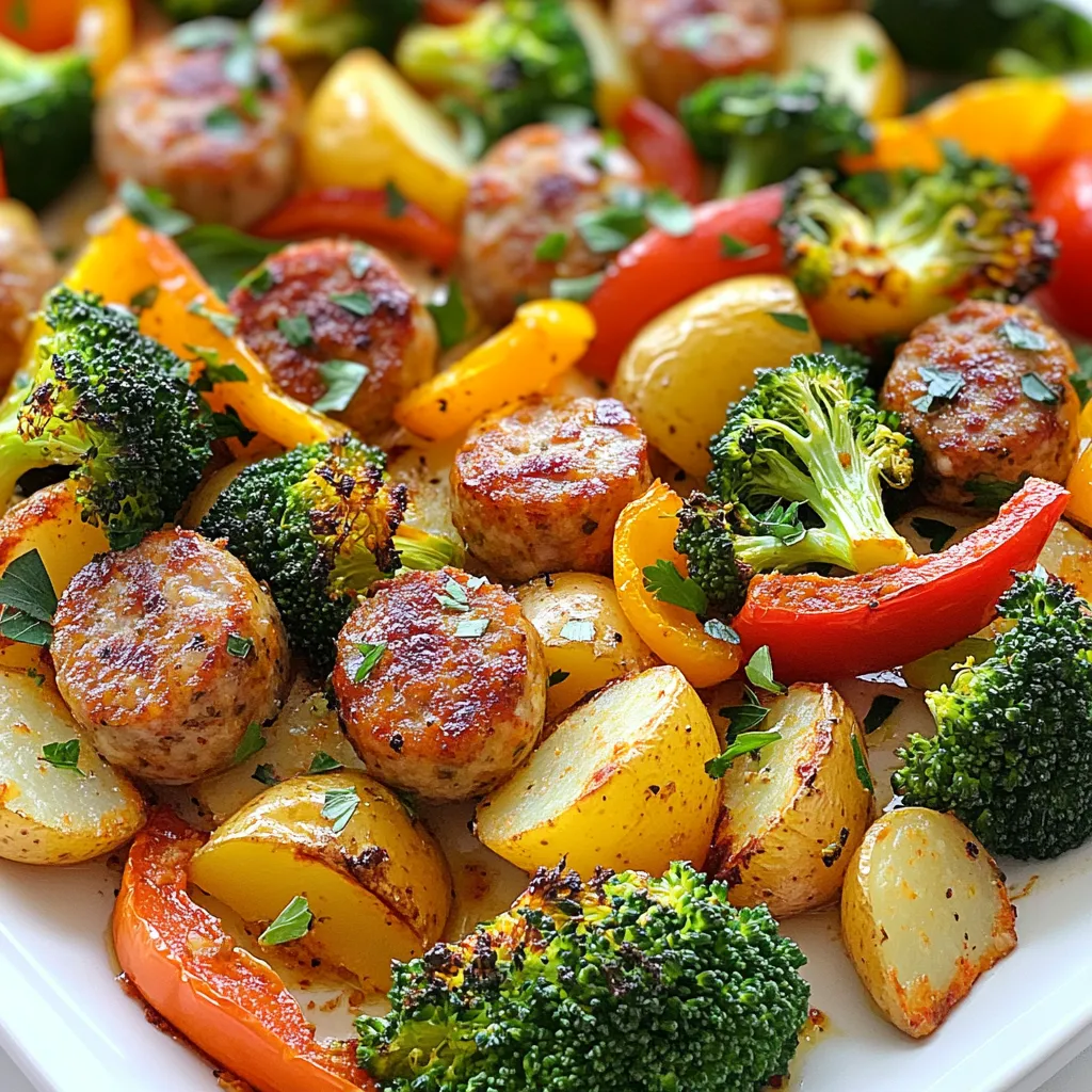 Satisfying Sheet Pan Sausage and Veggies Delight