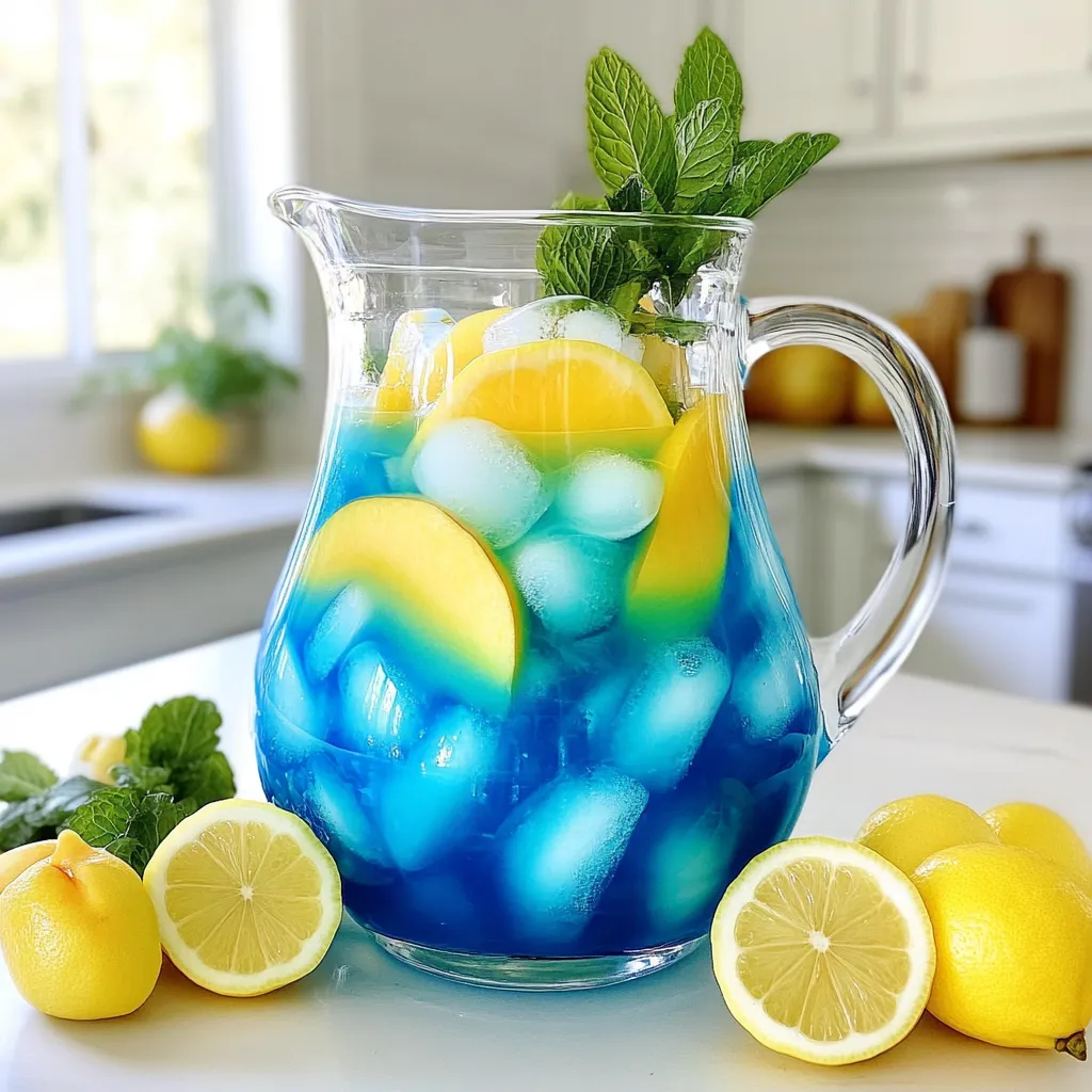 Butterfly Peach Lemonade Refreshing Summer Drink