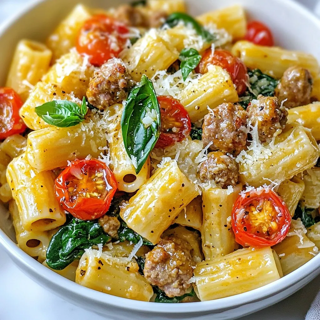 Creamy Italian Sausage Rigatoni Irresistible Delight