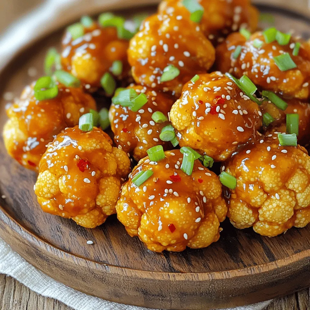 General Tso’s Cauliflower Bites Crispy and Flavorful