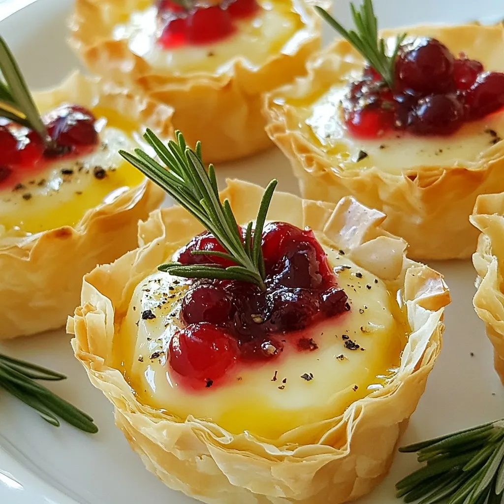Savory Cranberry Brie Tartlets Perfect for Parties