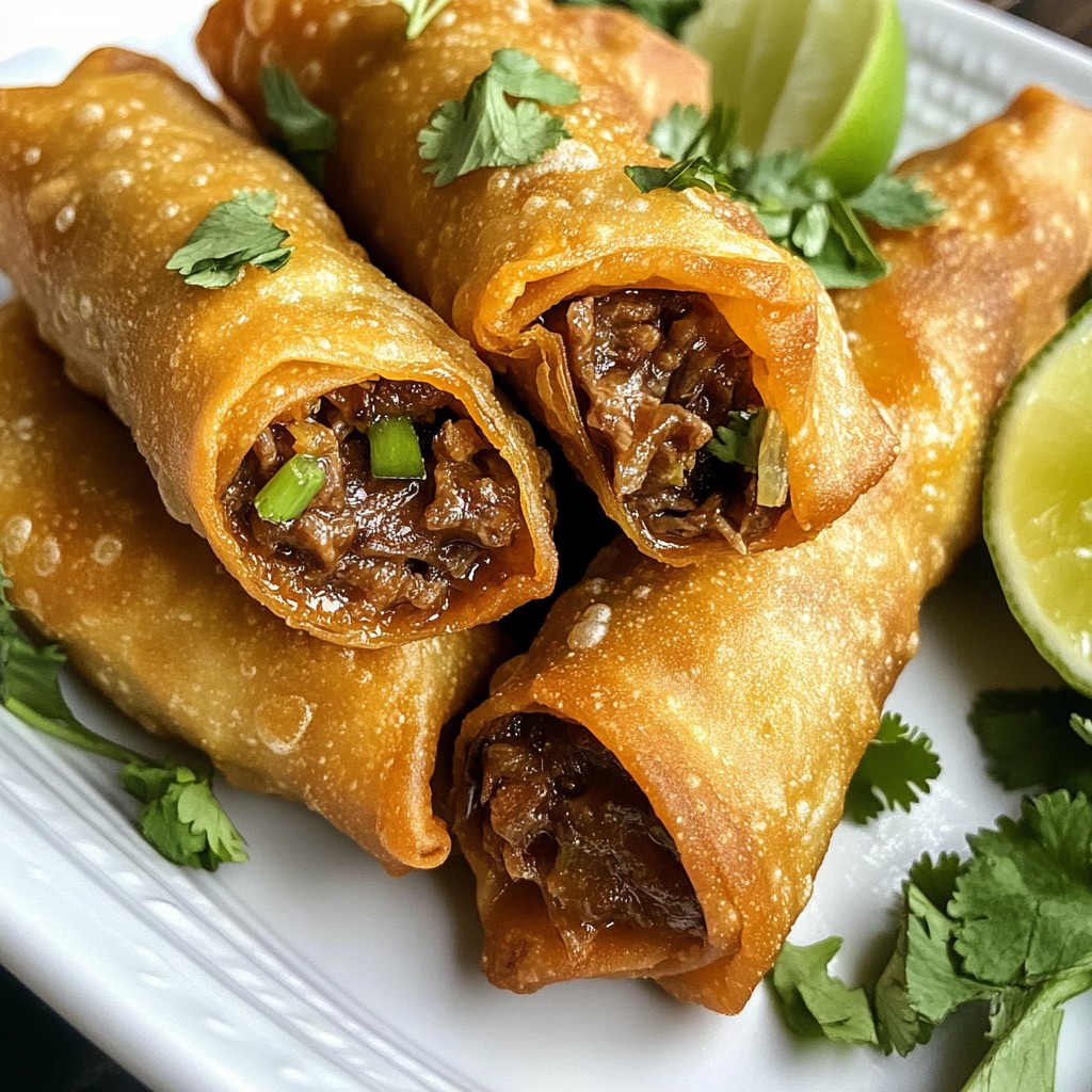 Crispy Birria Beef Eggrolls Flavorful and Easy Recipe
