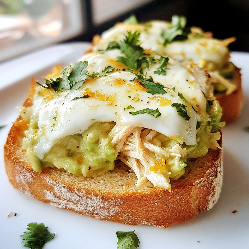 Chicken Avocado Melt Savory and Simple Delight