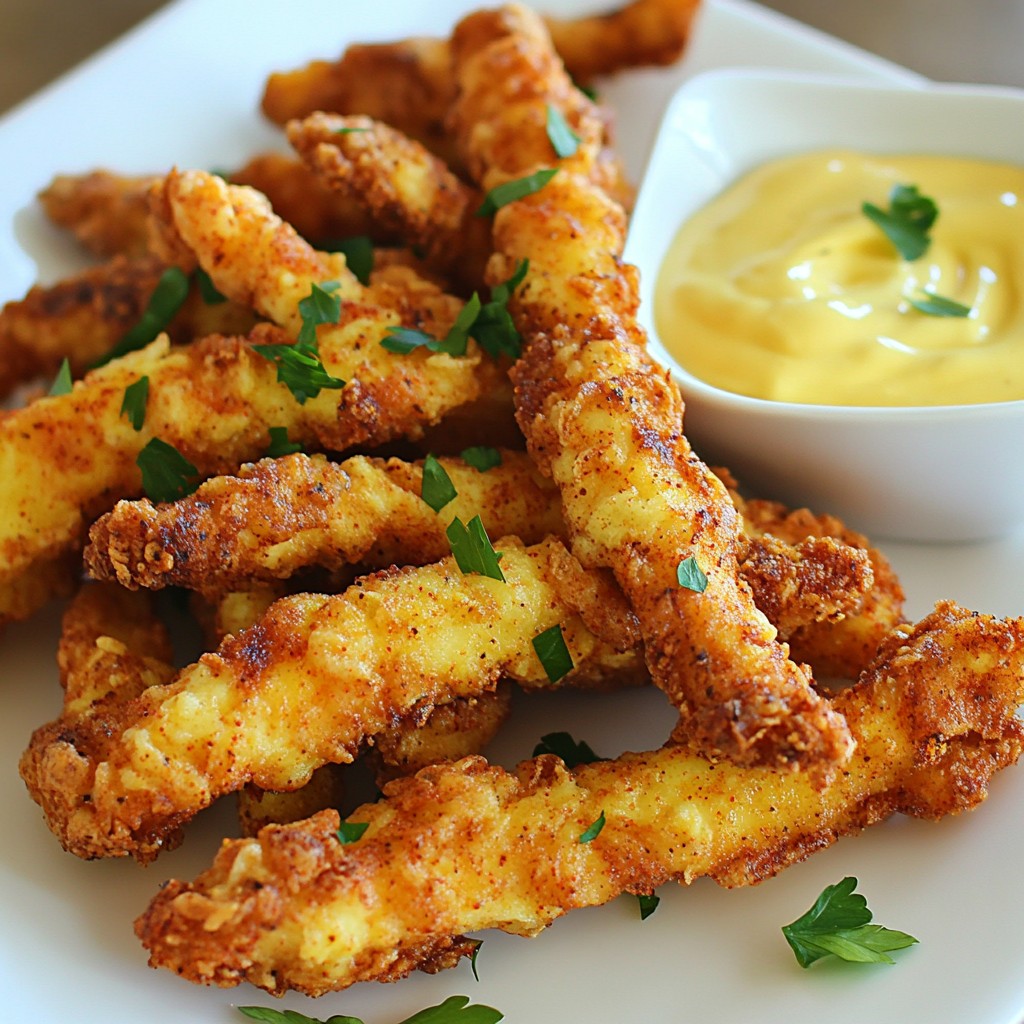 Fiery Crispy Chicken Fries Irresistible Flavor Boost