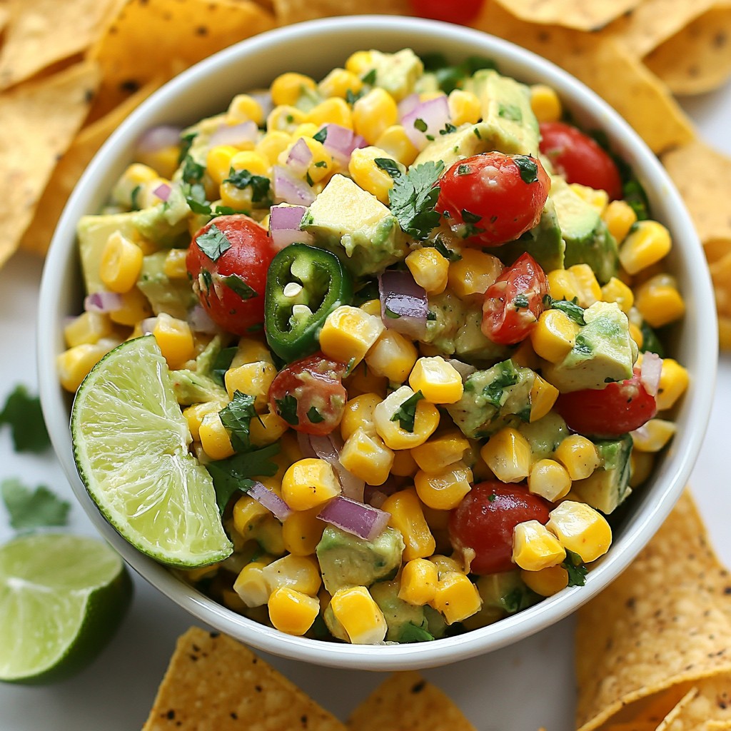 Zesty Mexican Corn and Avocado Dip Delightful Dish