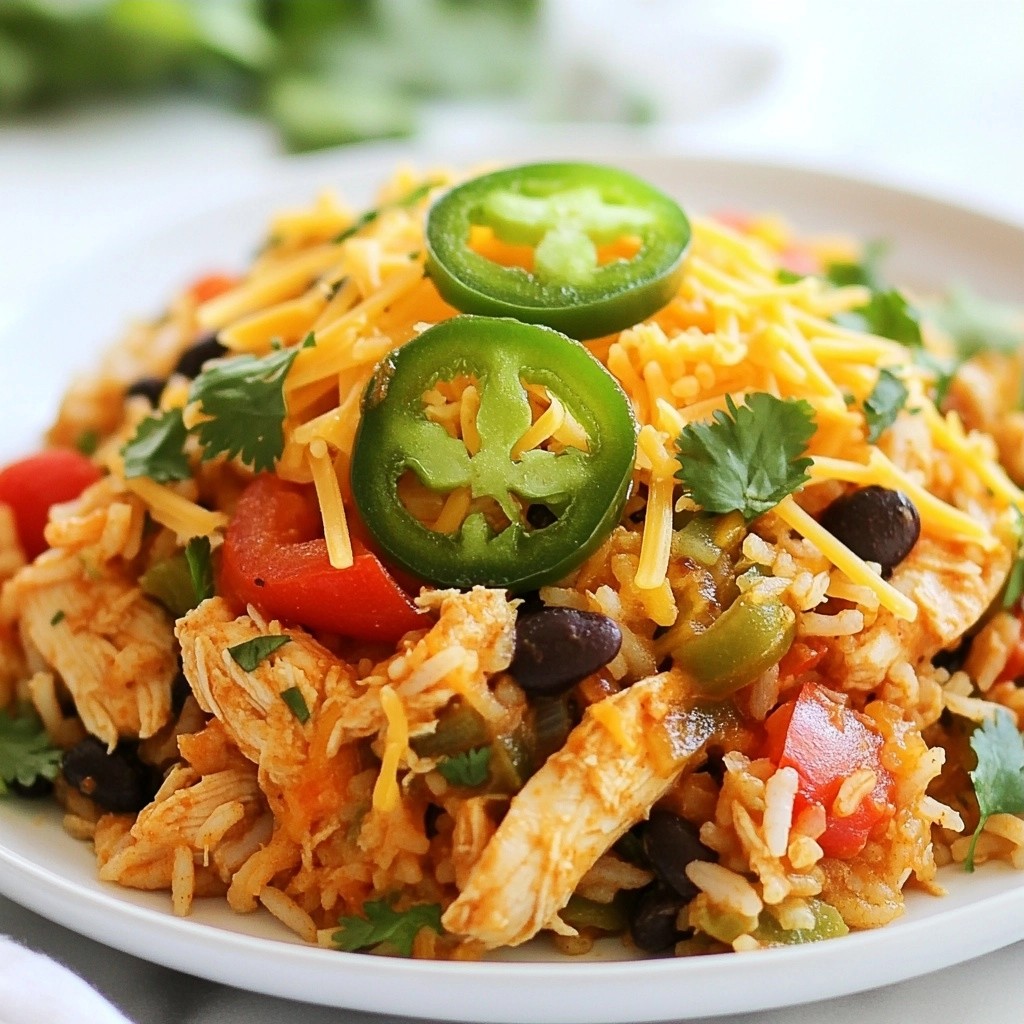 One-Pot Tex-Mex Chicken and Rice Skillet Delight