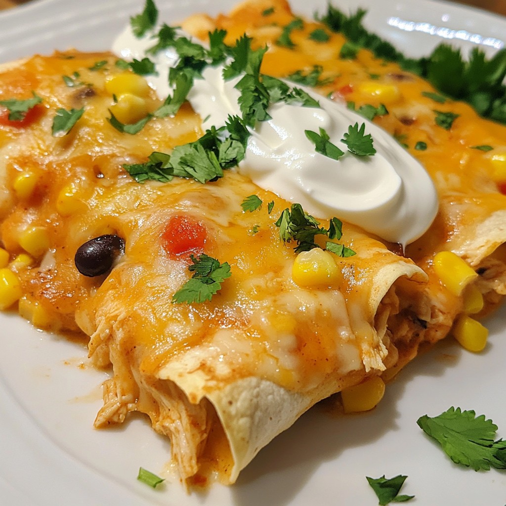 Quick Weeknight Chicken Enchiladas Simple and Tasty Meal