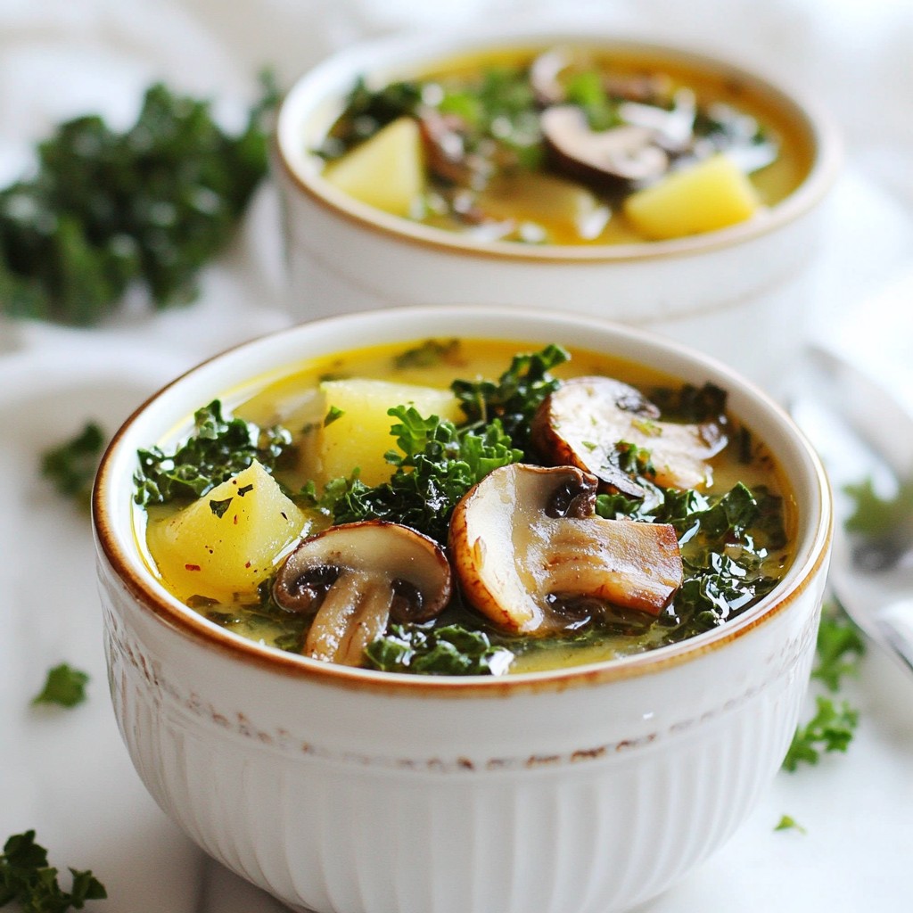 Wild Mushroom Kale Soup Flavorful and Nourishing Dish