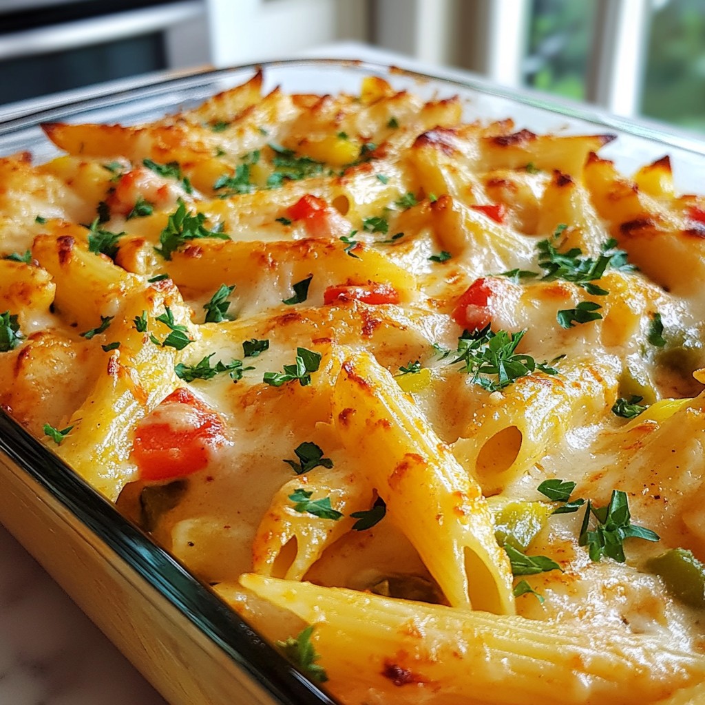 Creamy Cajun Chicken Pasta Bake Flavorful and Simple