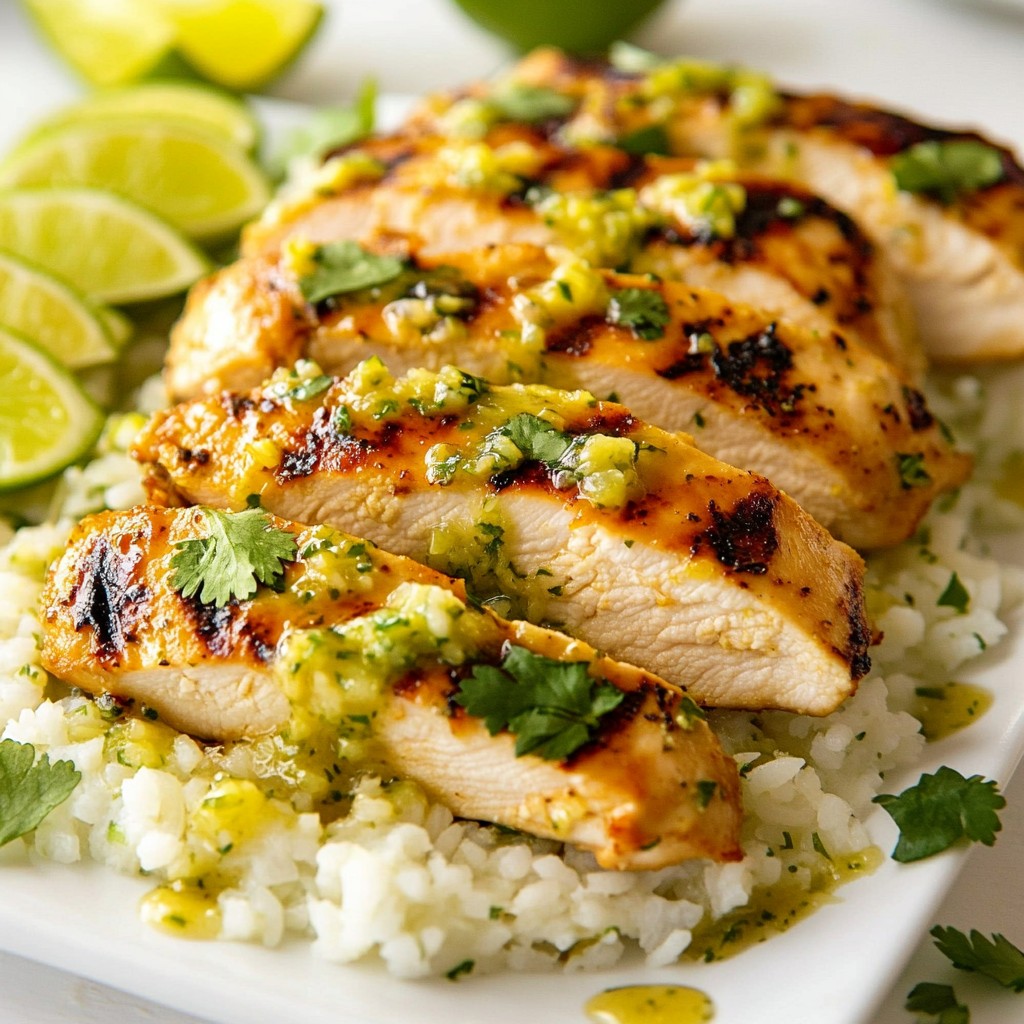 Honey Lime Chicken with Avocado Rice Delight