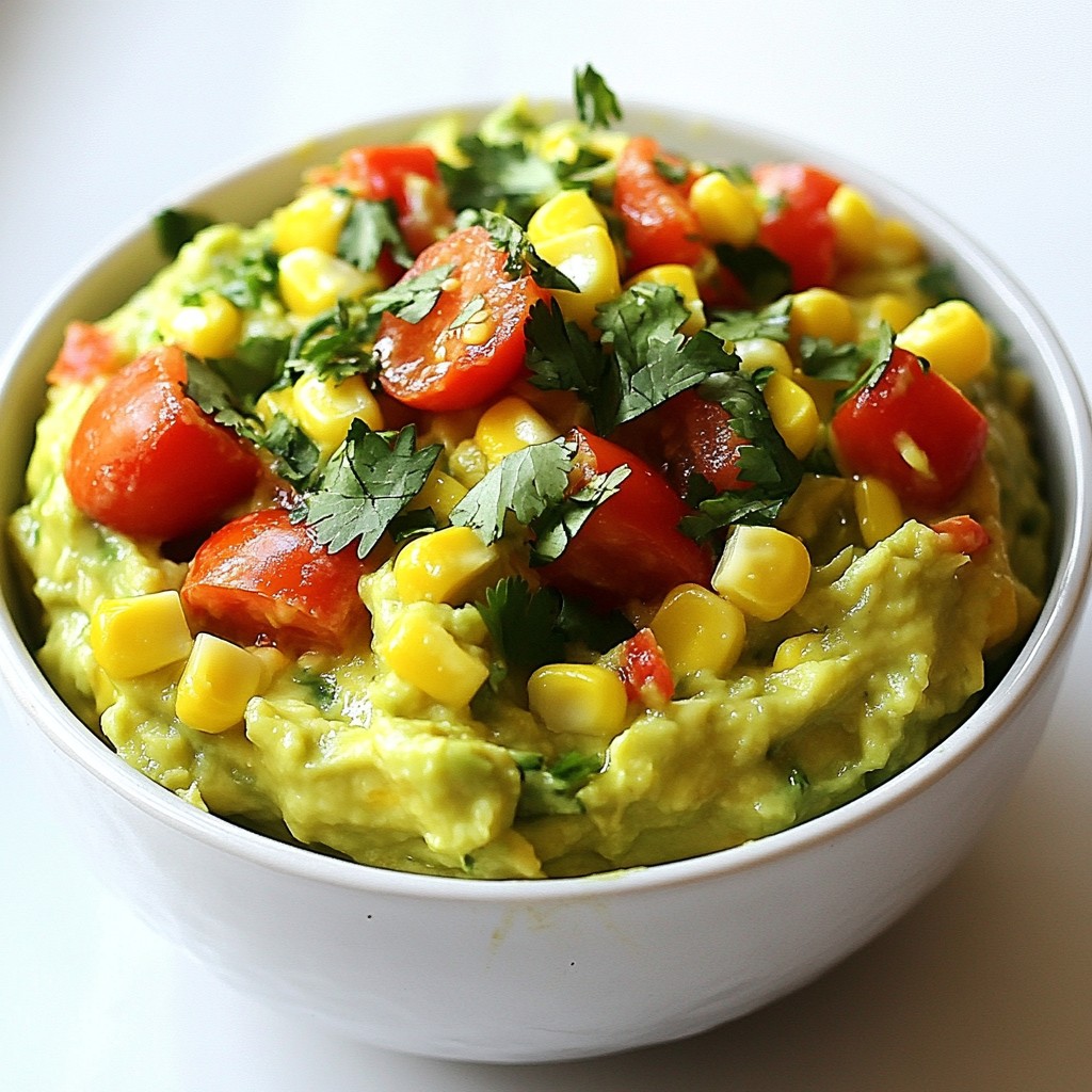 Spicy Tex-Mex Avocado and Corn Dip Delight
