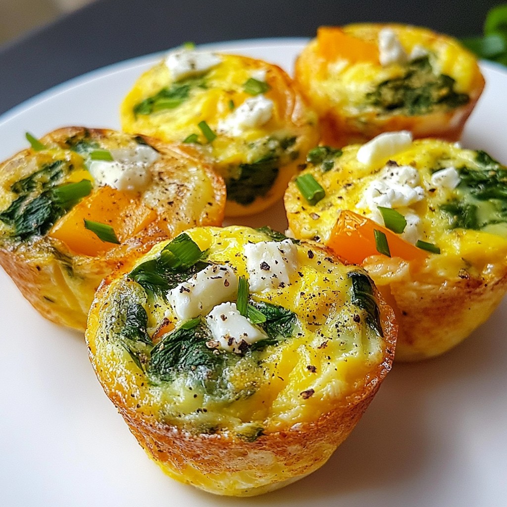 Spinach Feta Egg Muffins Easy and Delicious Snack