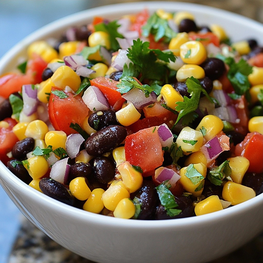 Zesty Mexican Bean and Corn Salsa Fresh and Flavorful