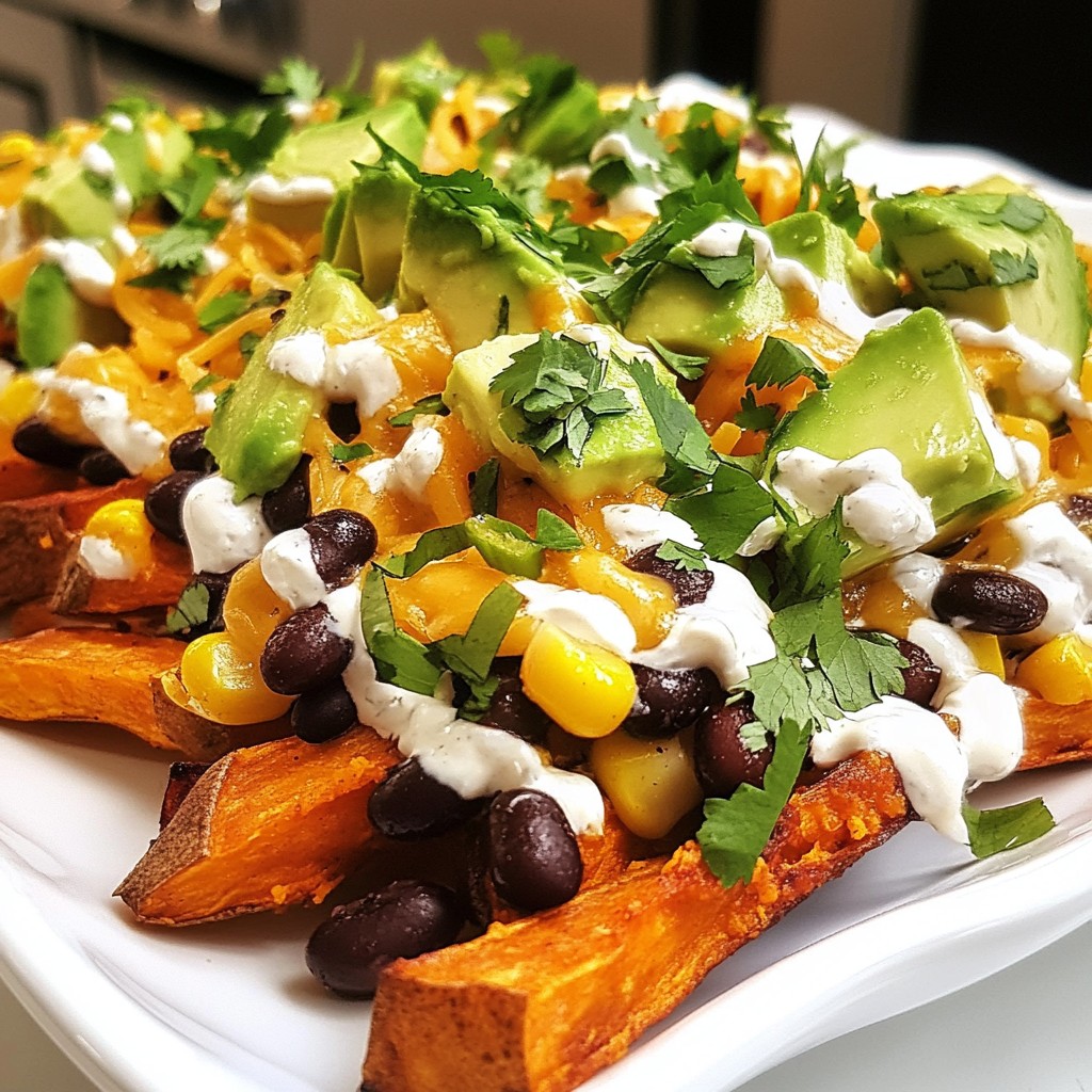 Loaded Sweet Potato Fries Flavorful and Satisfying Dish