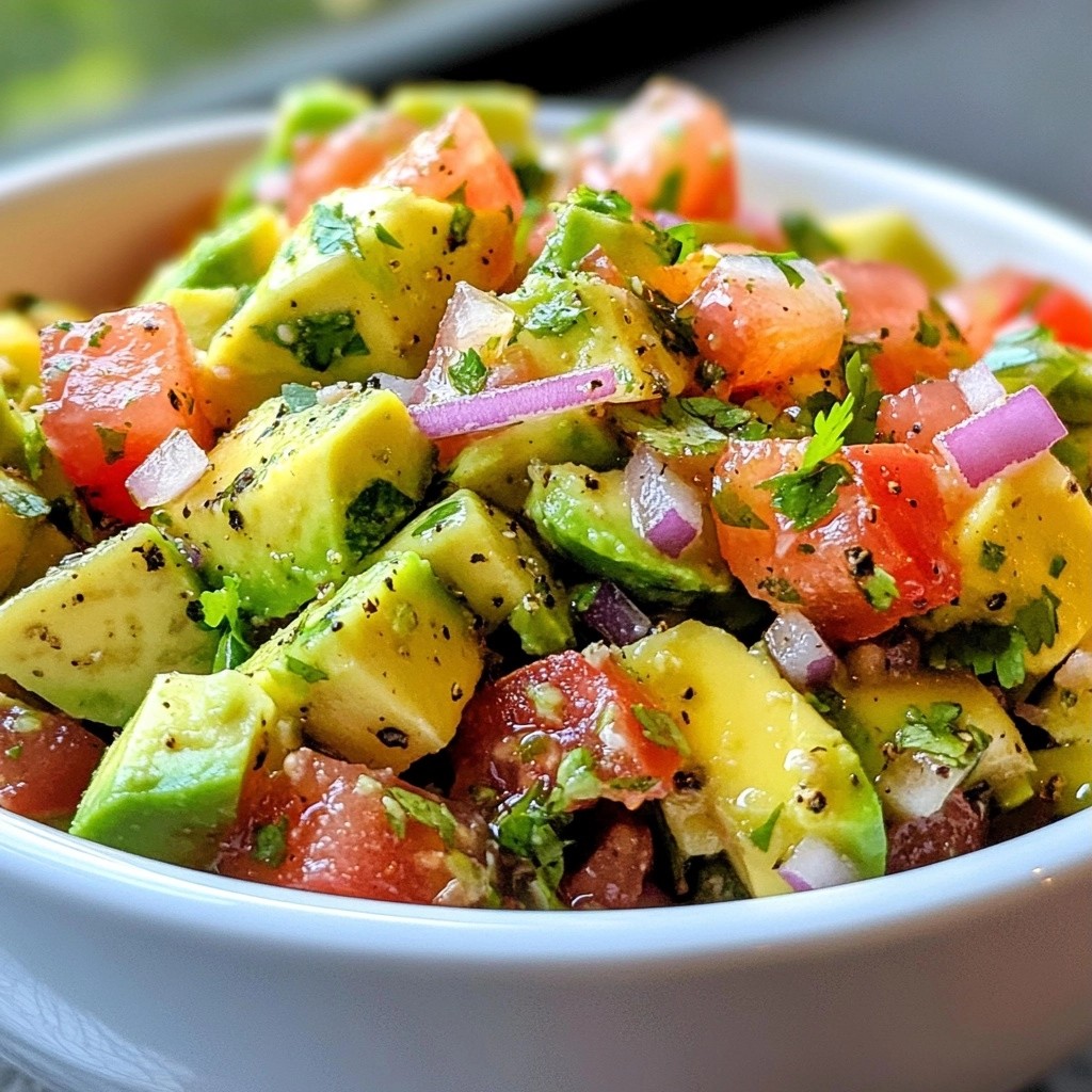 Zesty Mexican Avocado and Tomato Pico de Gallo Delight