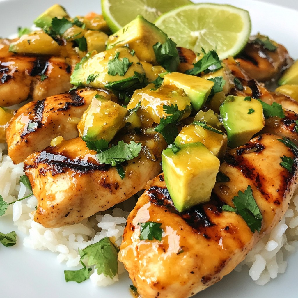 Honey Lime Chicken Avocado Rice Flavorful Delight