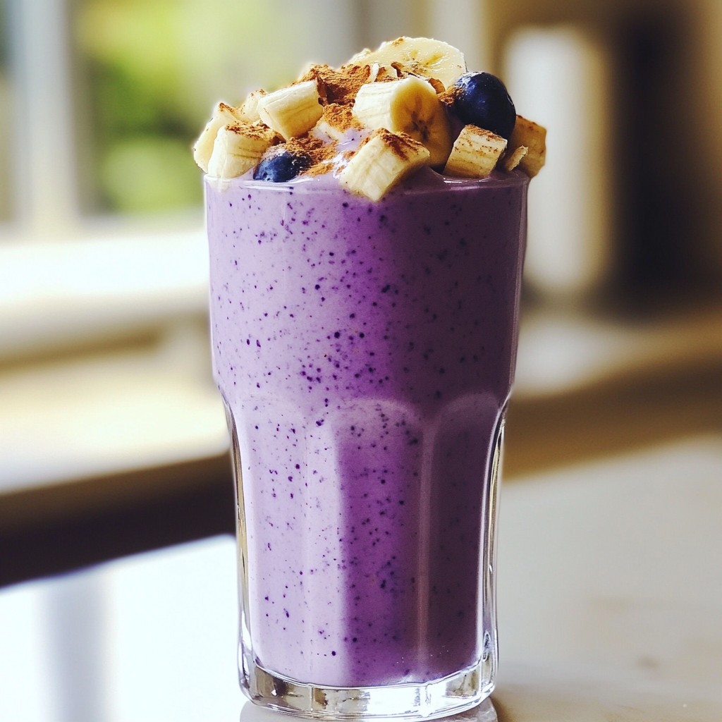 Blueberry Muffin Protein Shake Tasty and Healthy Snack
