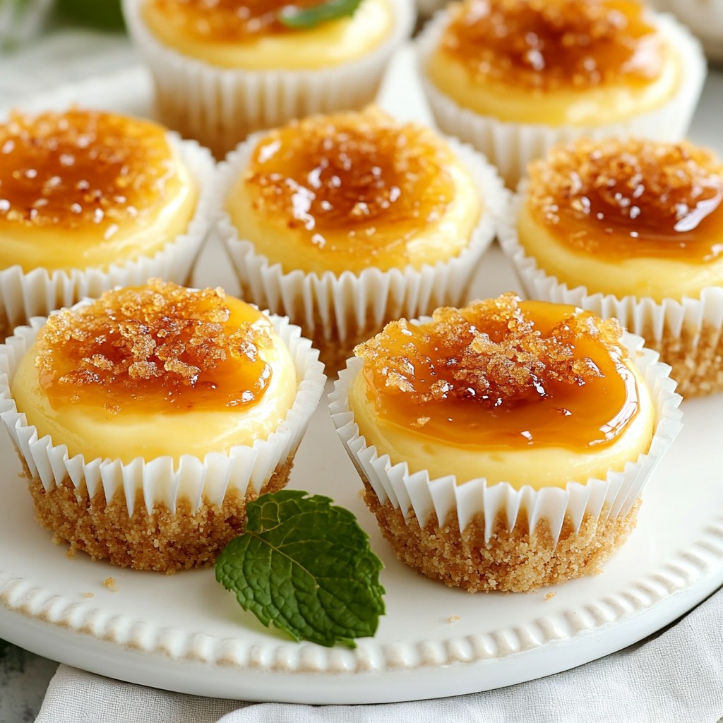 Mini Crème Brûlée Cheesecakes Delightful Dessert Idea