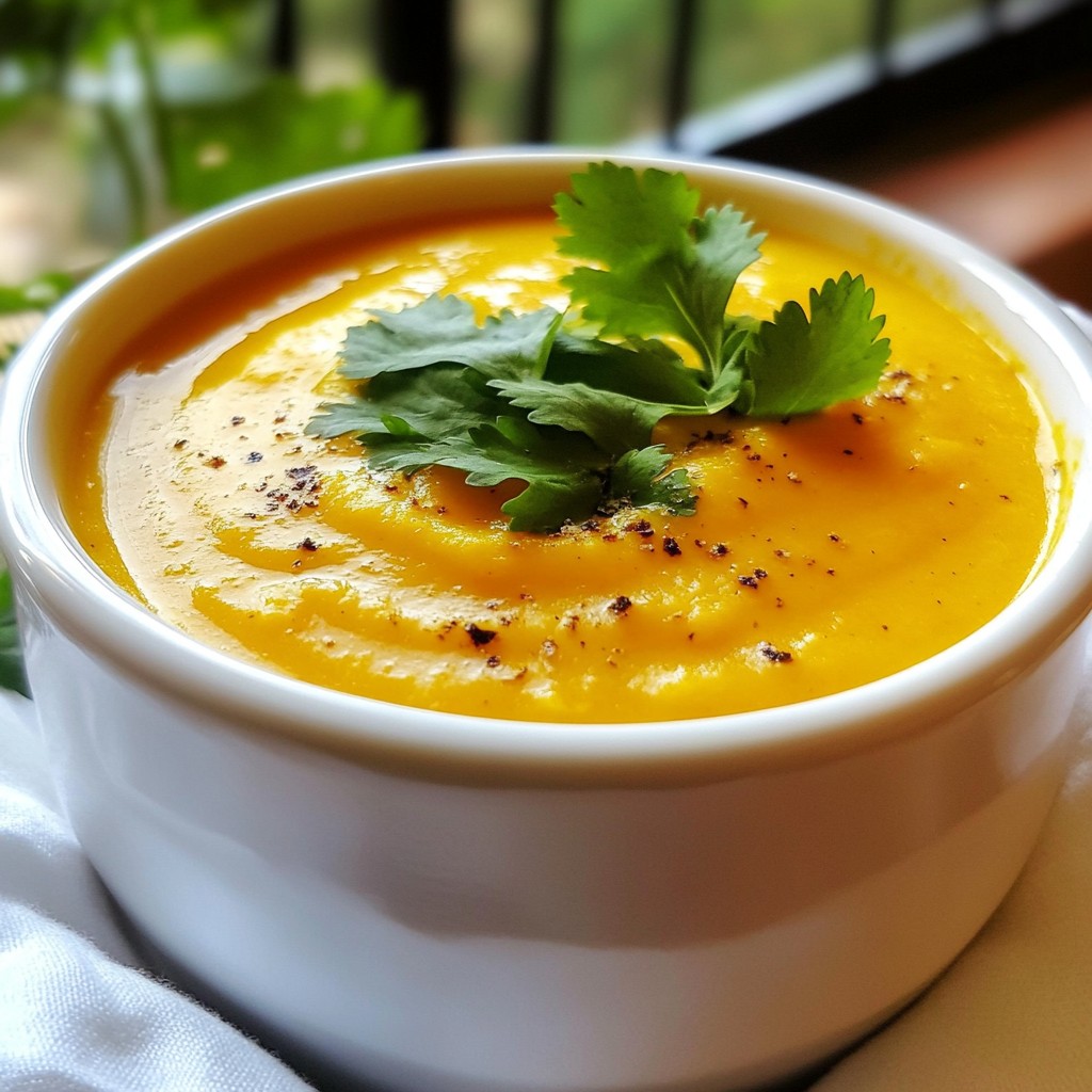 Spicy Butternut Squash Sweet Potato Soup Recipe