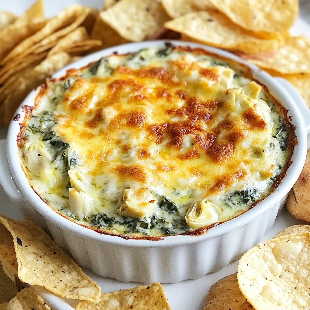 Cheesy Spinach Artichoke Dip Creamy and Flavorful Treat