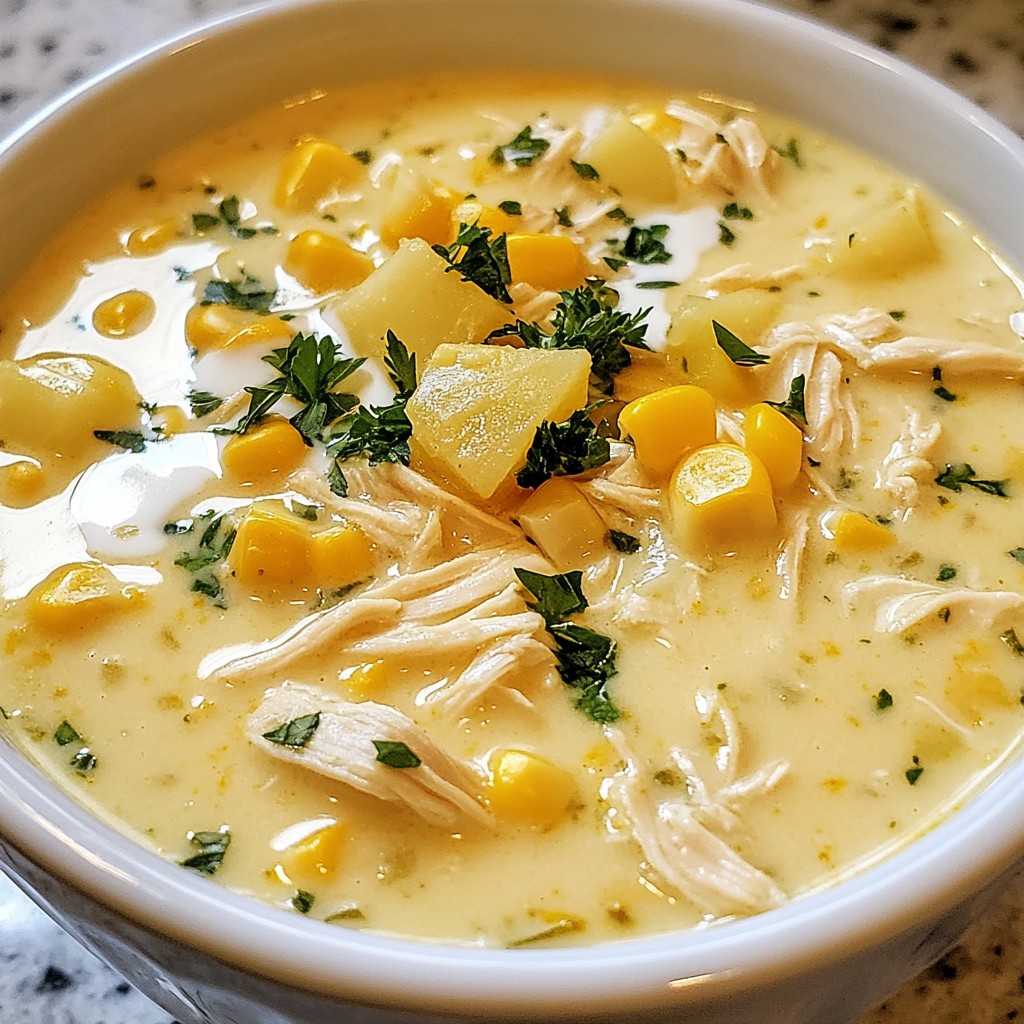 Creamy Chicken Corn Soup Simple and Satisfying Dish