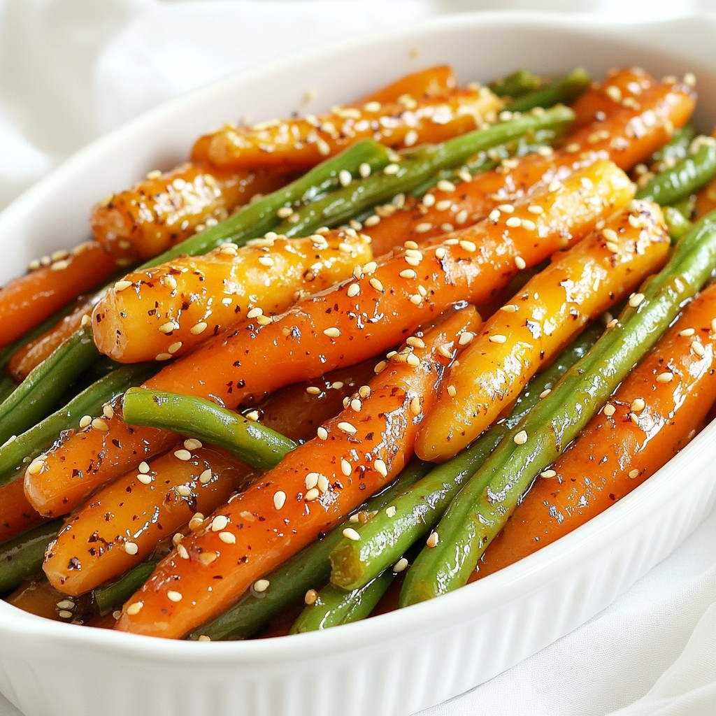 Honey Glazed Carrots and Green Beans Delicious Side