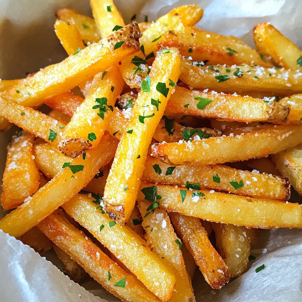 Golden Crispy Fries Perfectly Crunchy and Delicious