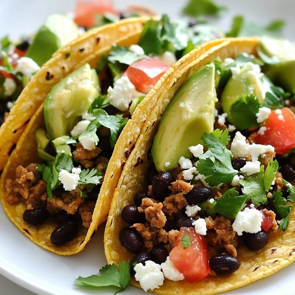 Zesty Tex-Mex Turkey and Black Bean Tacos Delight