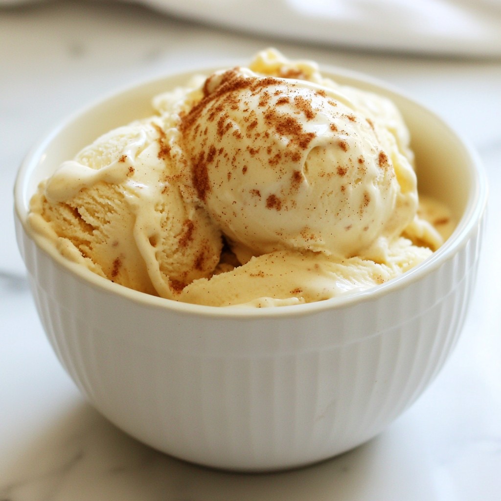 Creamy Mexican Horchata Ice Cream with Cinnamon Swirls