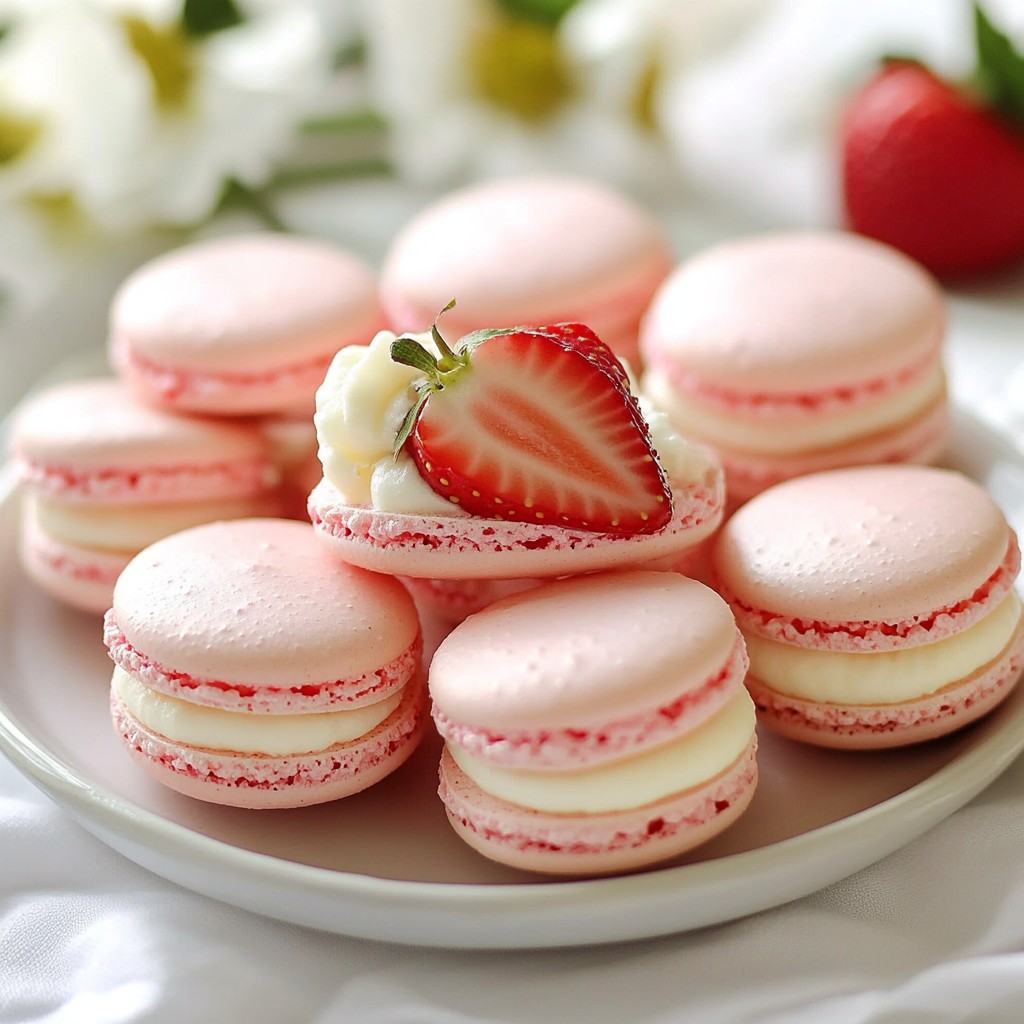 Perfect Strawberry Macarons Easy and Delicious Treat