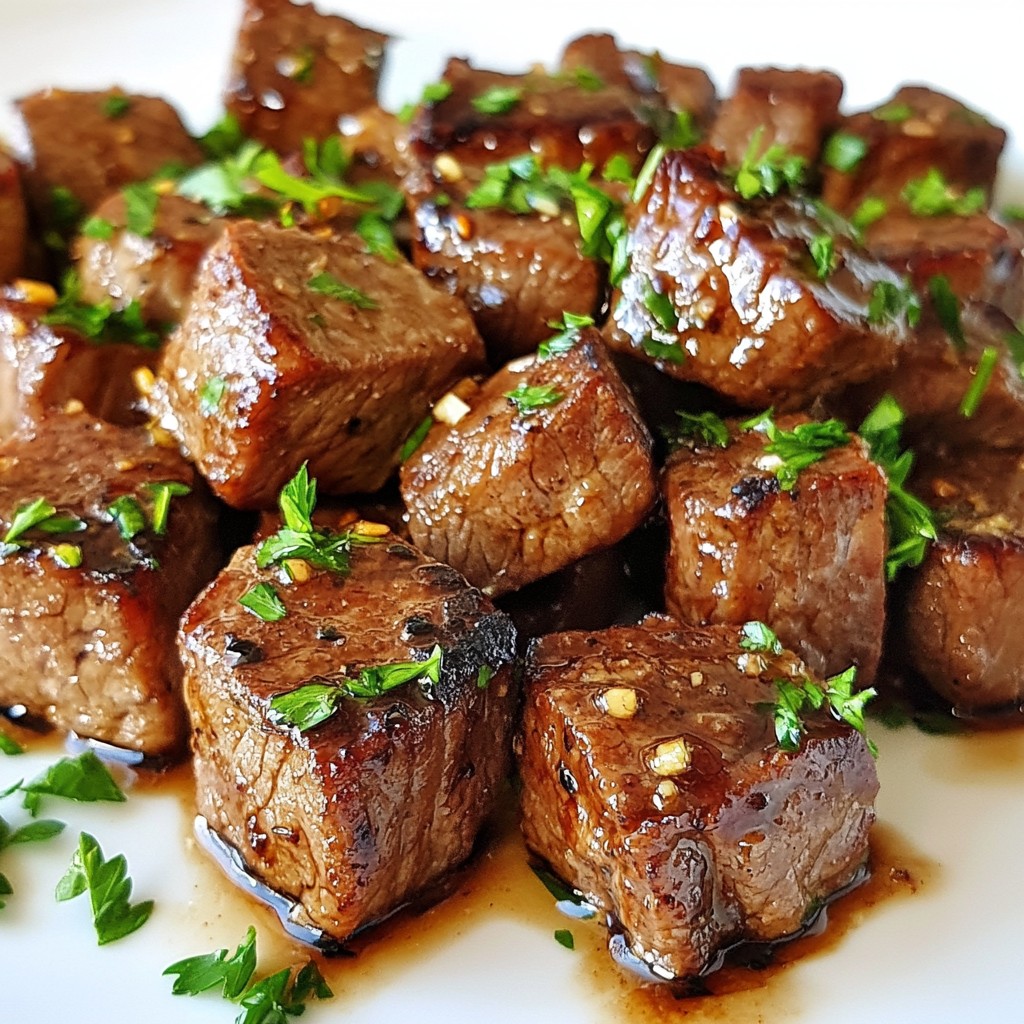 Garlic Balsamic Steak Bites Flavorful and Easy Dish