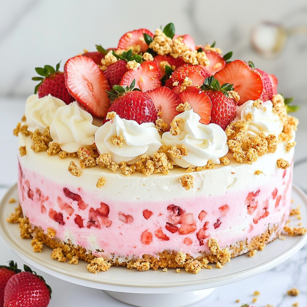 Strawberry Crunch Cake Delightful and Easy Recipe