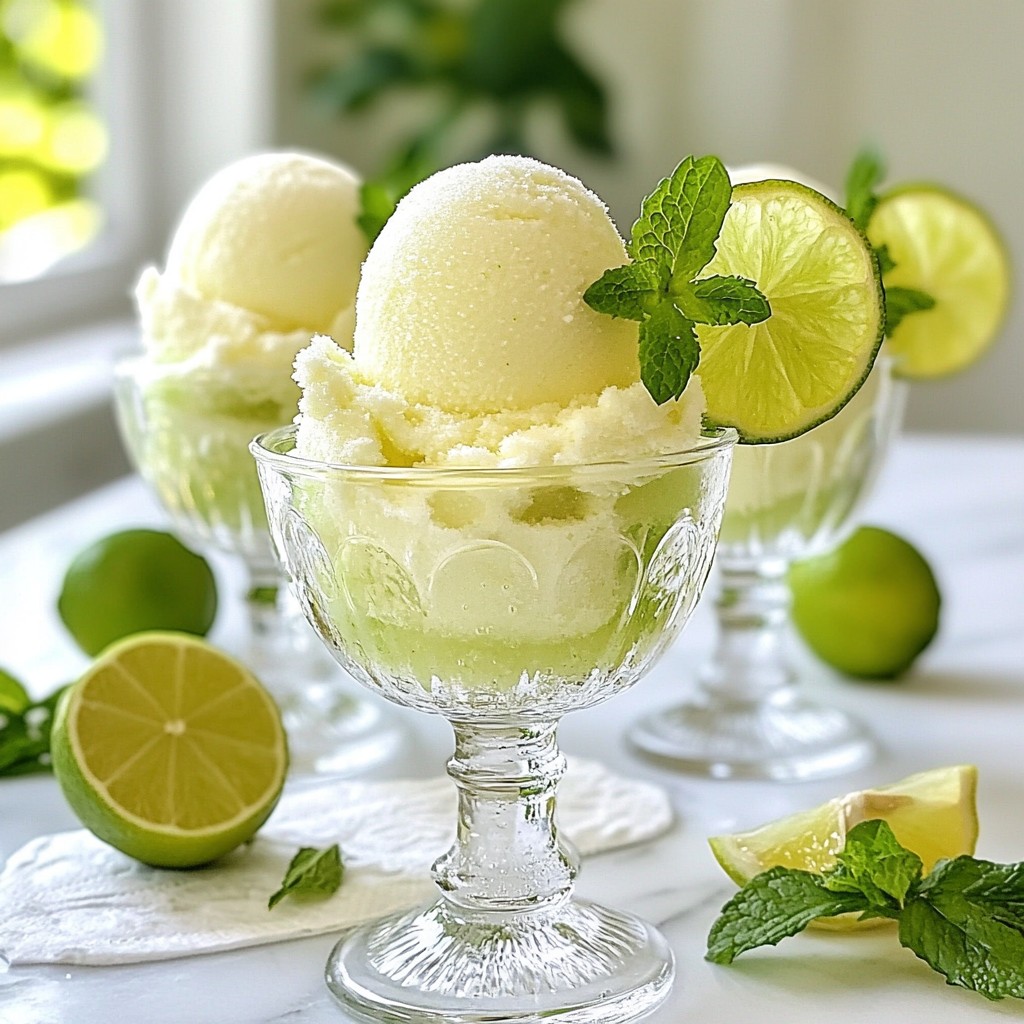 Lime Sherbet Floats Refreshing and Easy Summer Treat