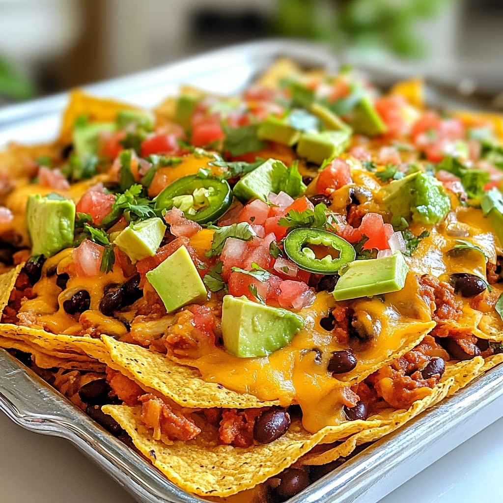 Spicy Mexican Bean and Cheese Nachos Delight
