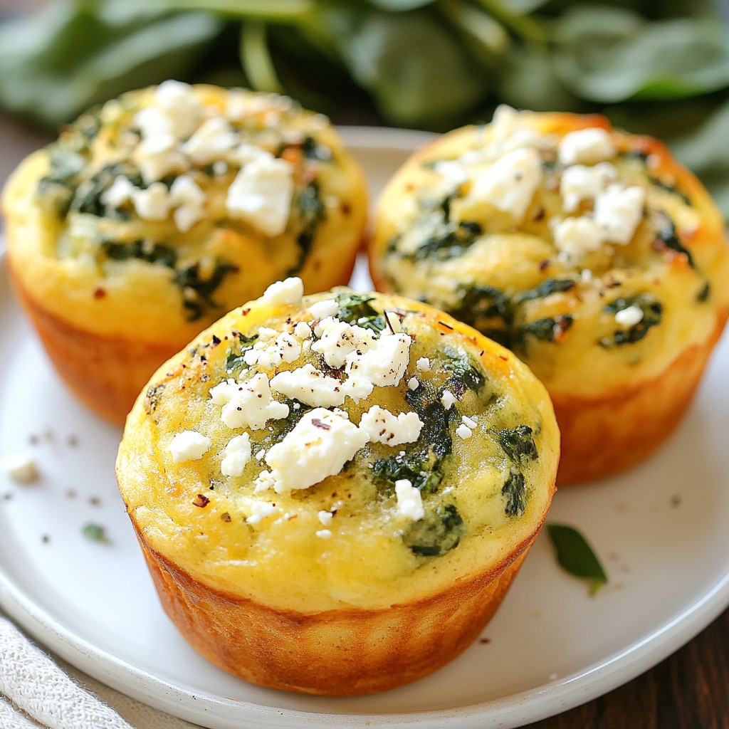 Savory Spinach & Feta Breakfast Muffins Delight