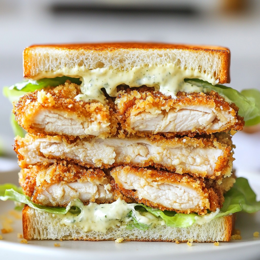 Crispy Chicken Caesar Sandwich for a Tasty Meal