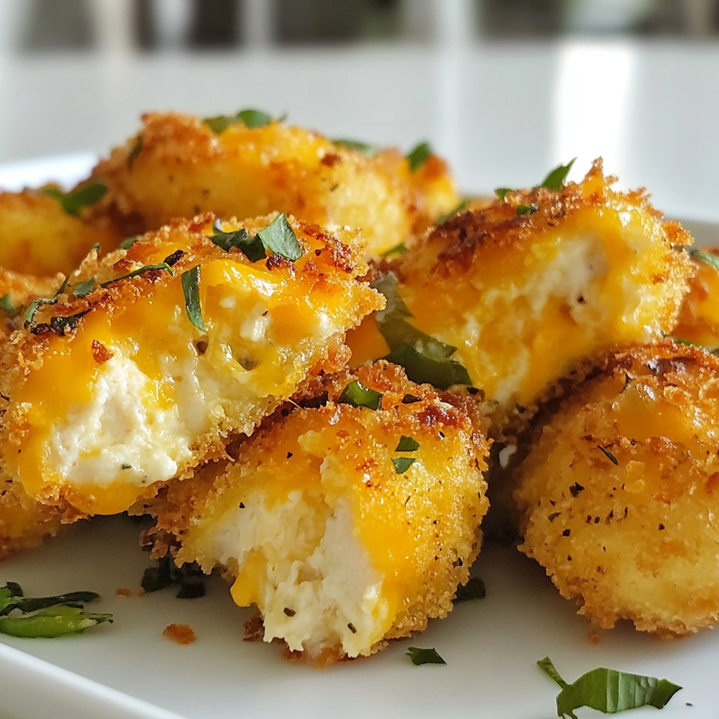 Cheesy Jalapeño Ranch Chicken Poppers Tempting Treat