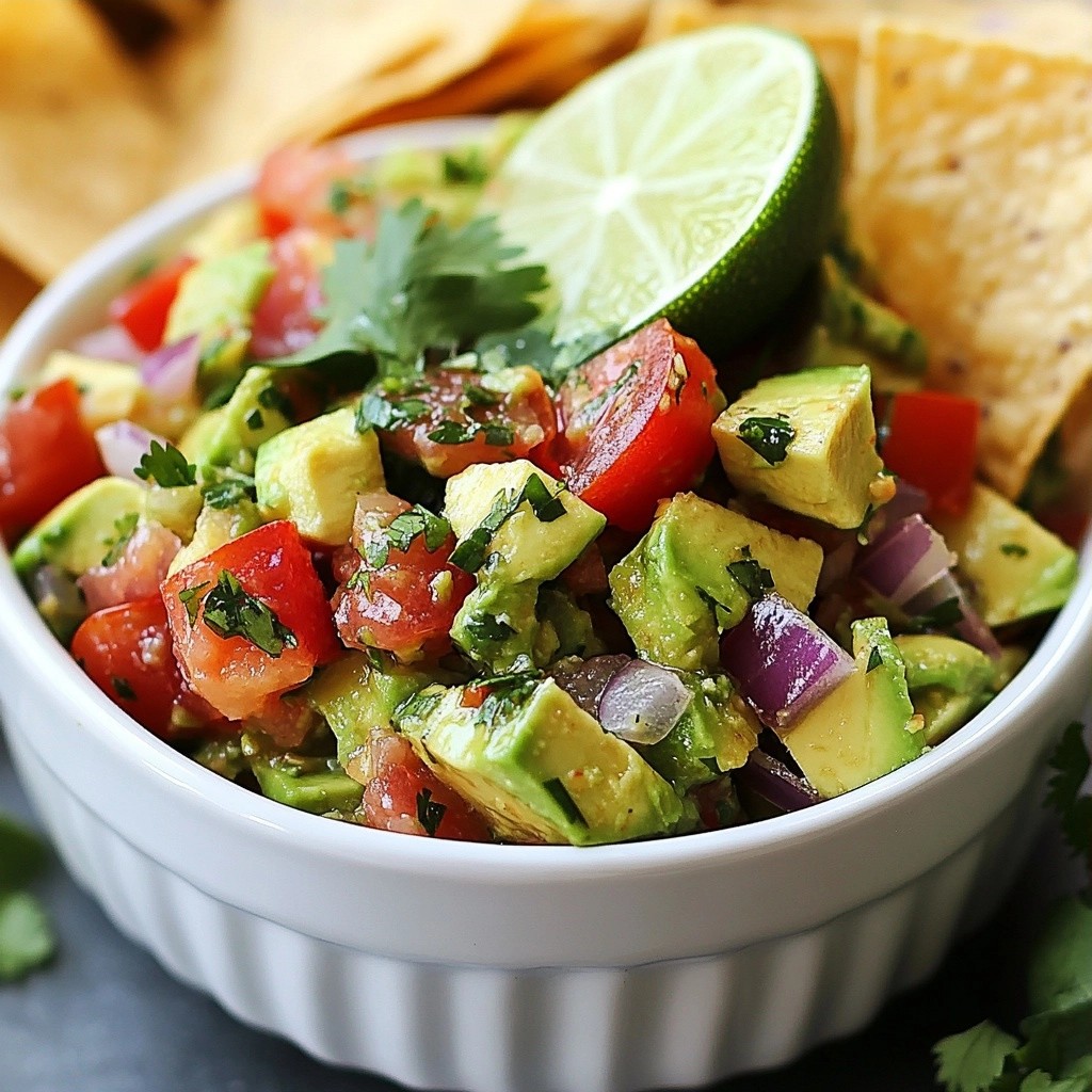 Zesty Mexican Lime and Avocado Salsa Fresh Delight
