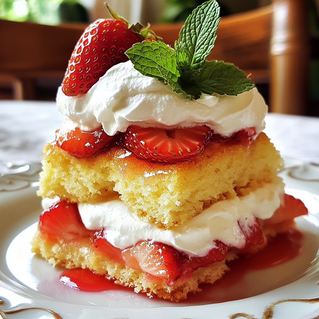 Strawberry Shortcake Perfection Tasty Dessert Recipe