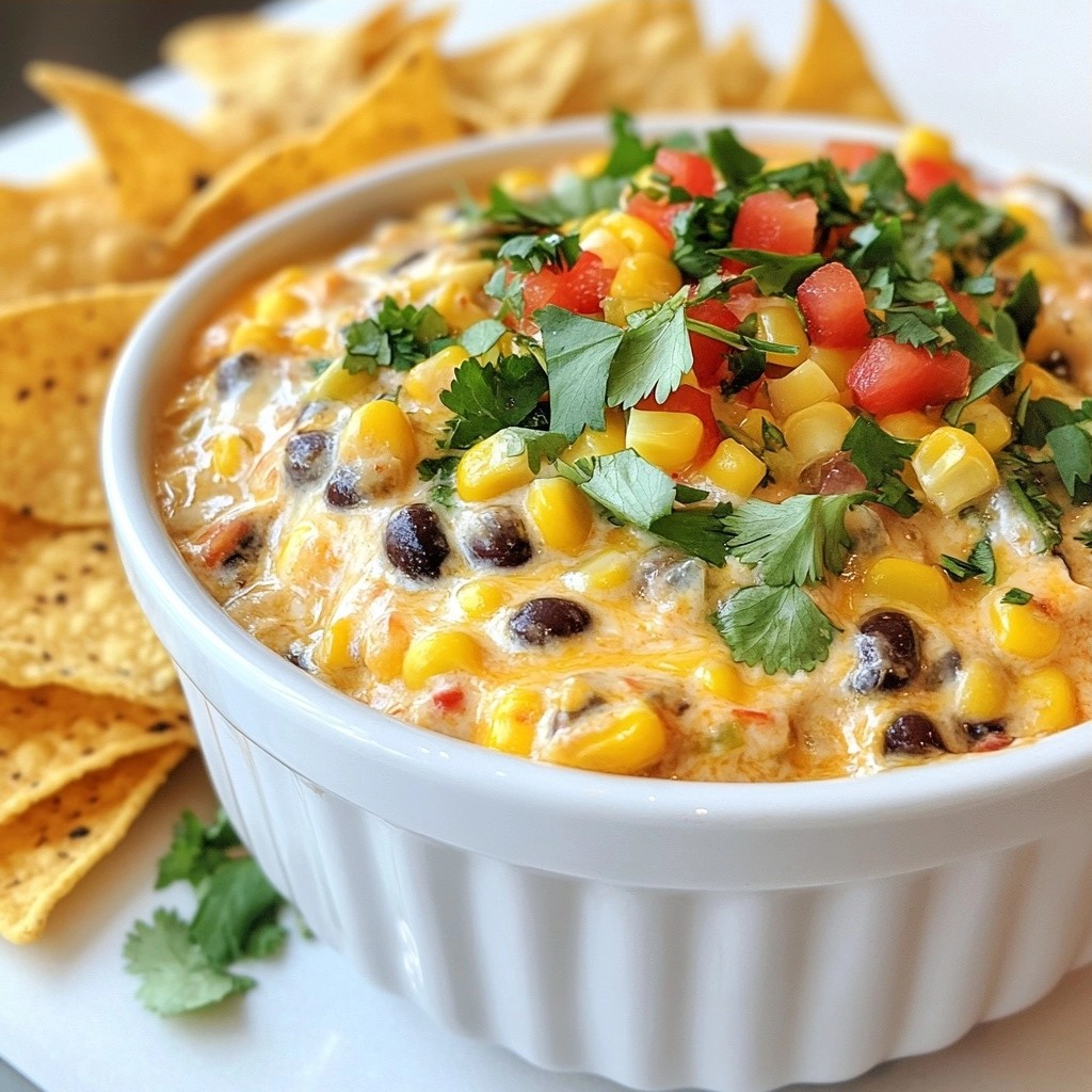 Creamy Mexican Corn and Black Bean Dip Delight